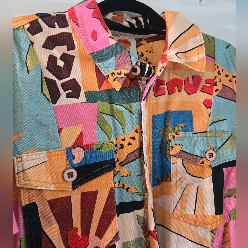 FARM Rio Colorful Patchwork Jumpsuit - Picture 3 of 5